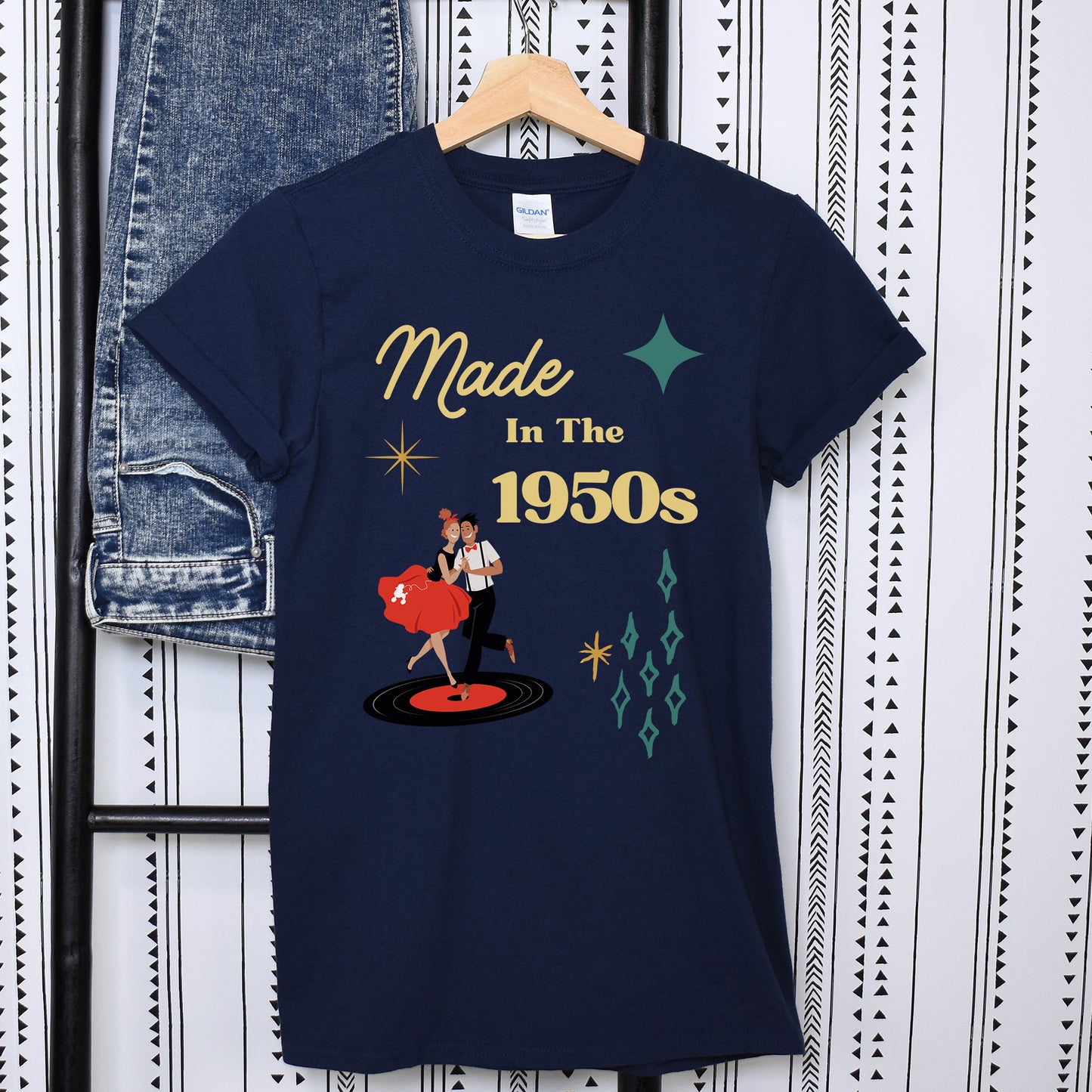 Made in the 1950s Shirt, Retro 50s Tee, Vintage 50s T-Shirt, 70th Birthday Gift, Born in the 50s Gift