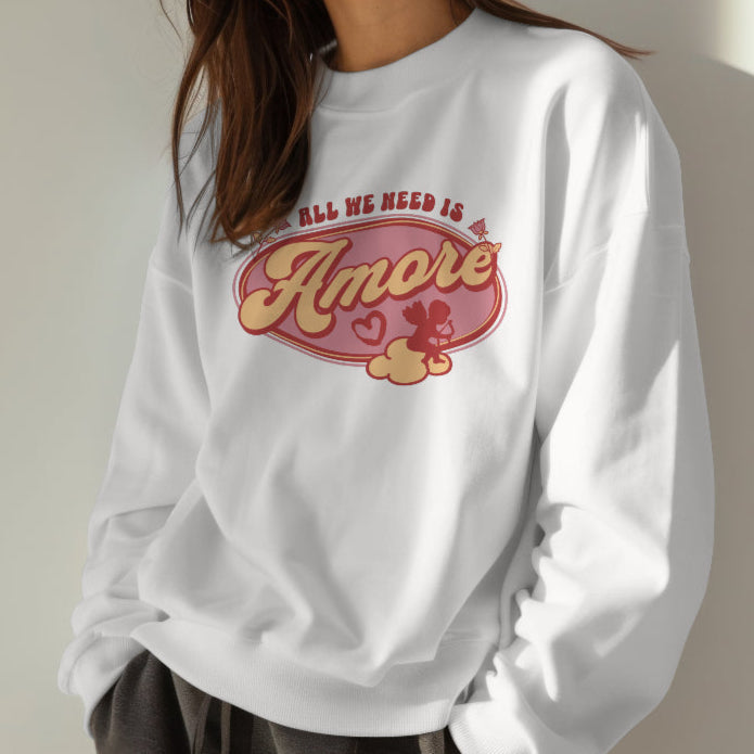 Italian Valentine’s Day Sweatshirt, Italian Love Gift, Italian Valentine Sweater, Love Sweatshirt, Amore Gift