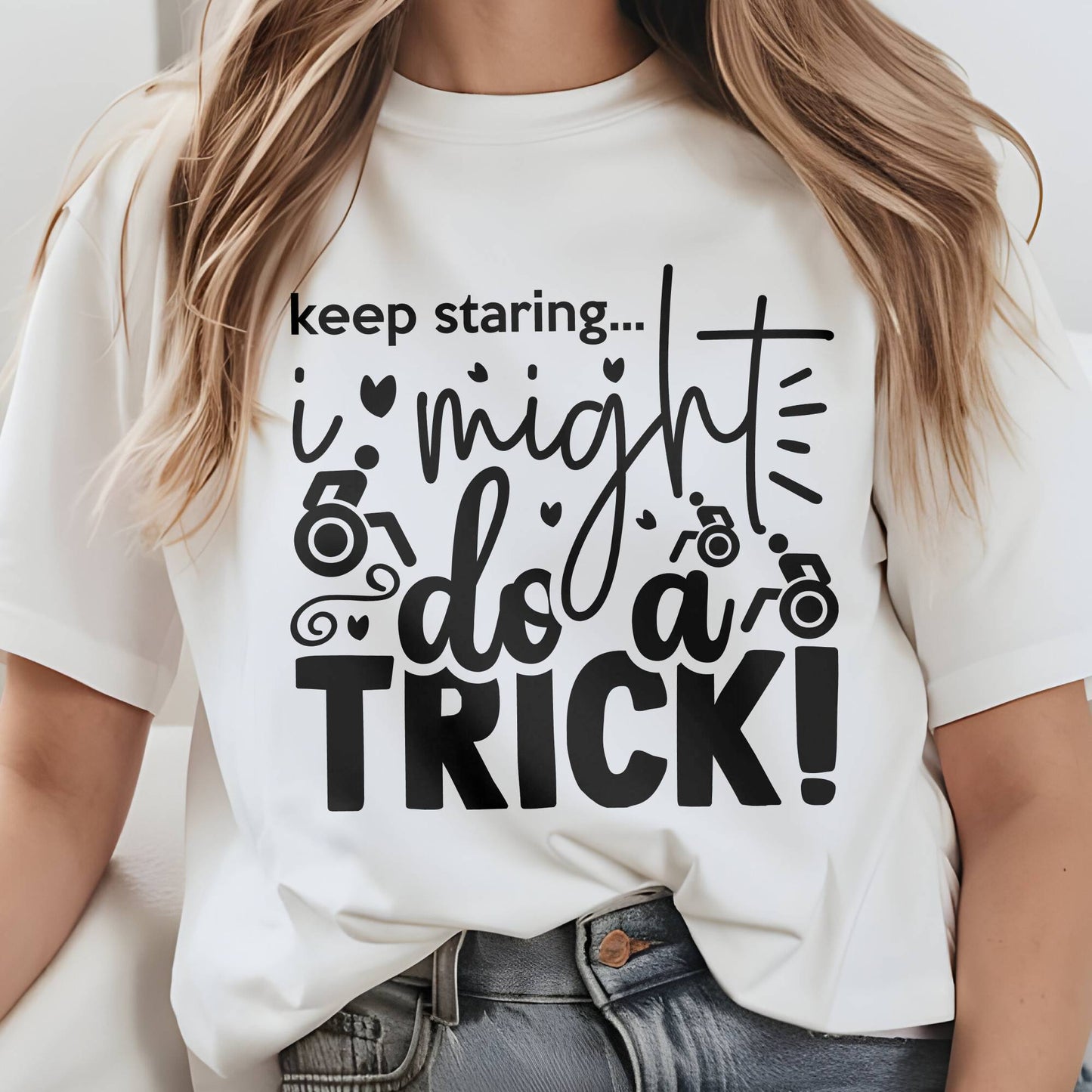 Keep Staring Tee, Disability Awareness Tee, Wheelchair T-Shirt, Rare Disease Day Shirt, Disability Pride