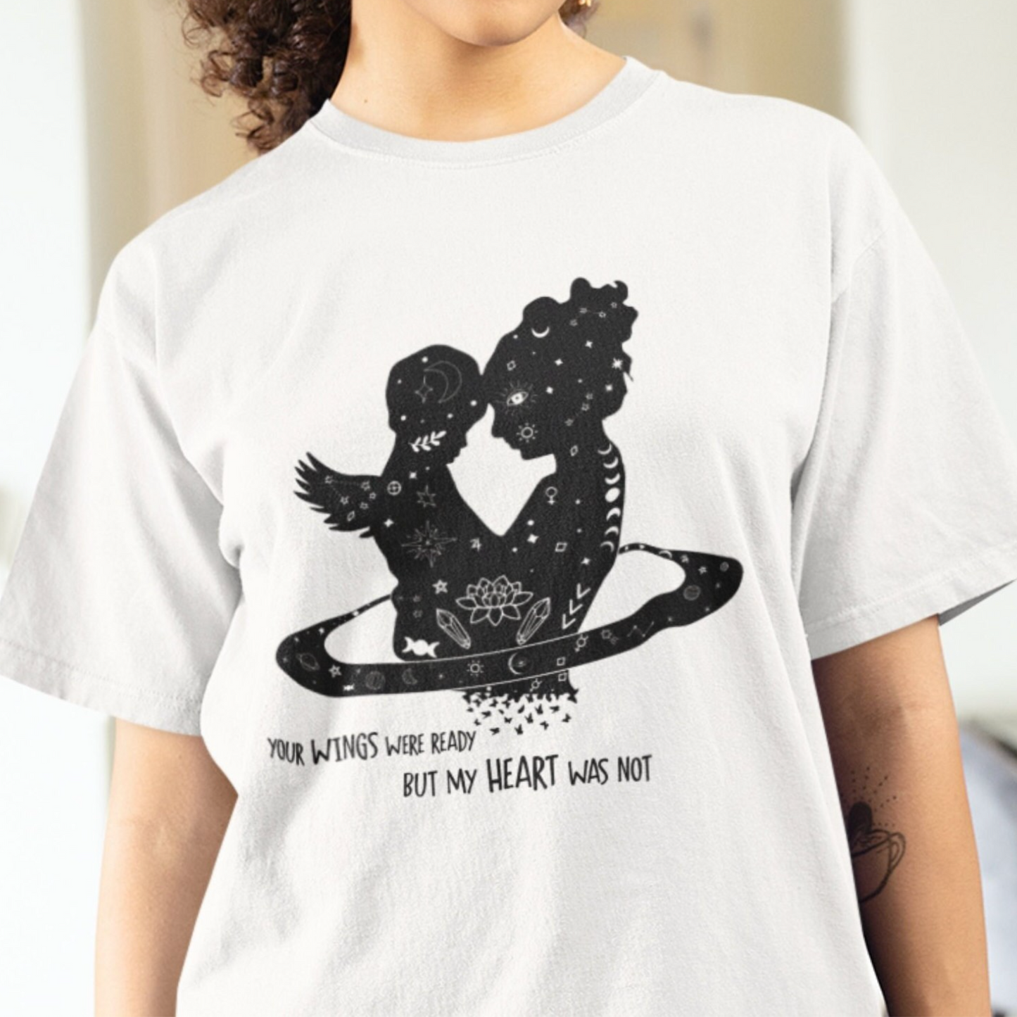 Your Wings Were Ready but My Heart Was Not, Bereaved Mom T-shirt