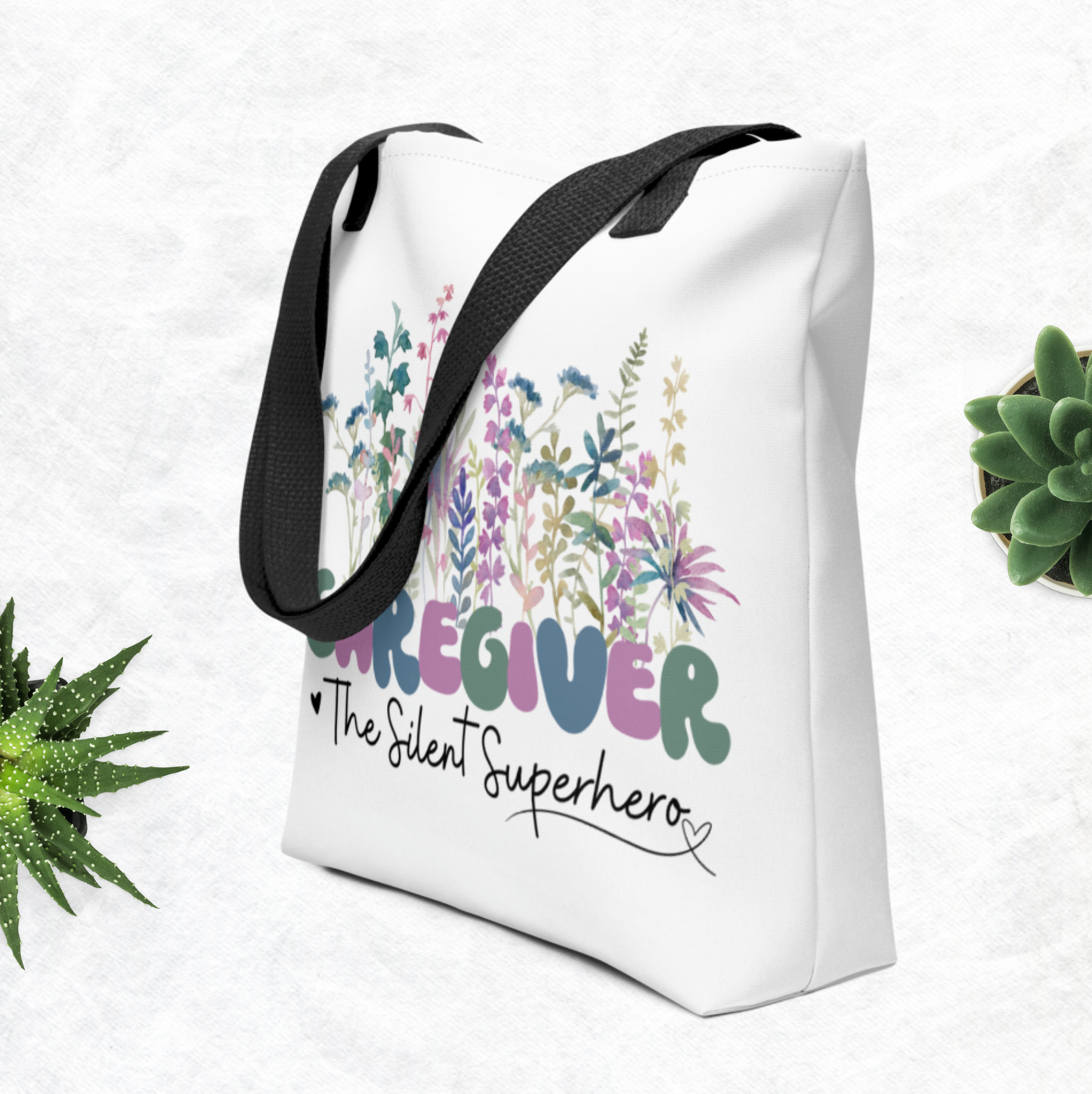 Caregiver, The Silent SuperHero Tote bag