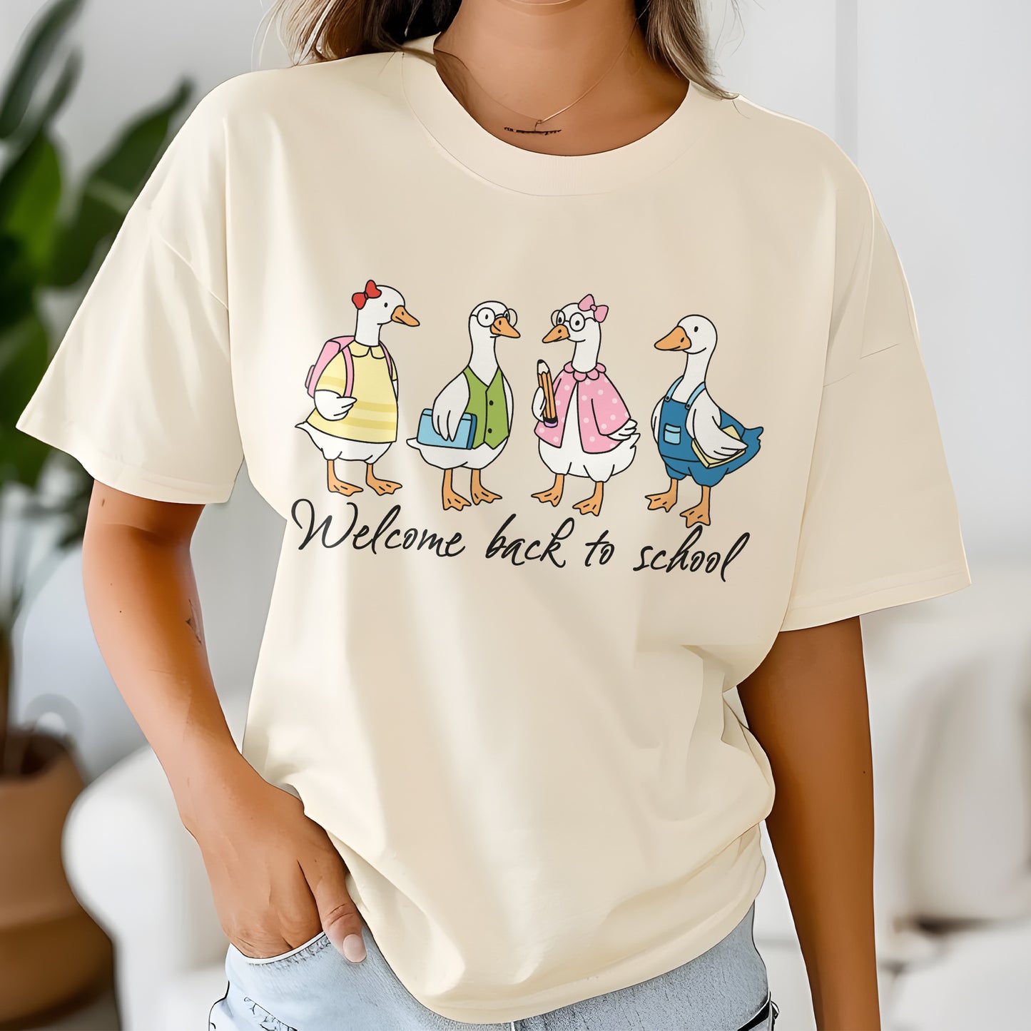 Comfort Colors Duck Teacher & Student Welcome Back to School T-Shirt