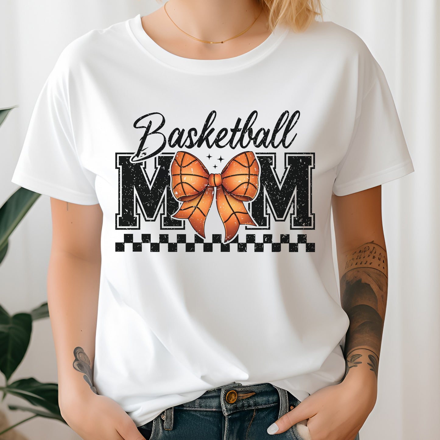 Comfort Colors Basketball Mom Coquette T-shirt