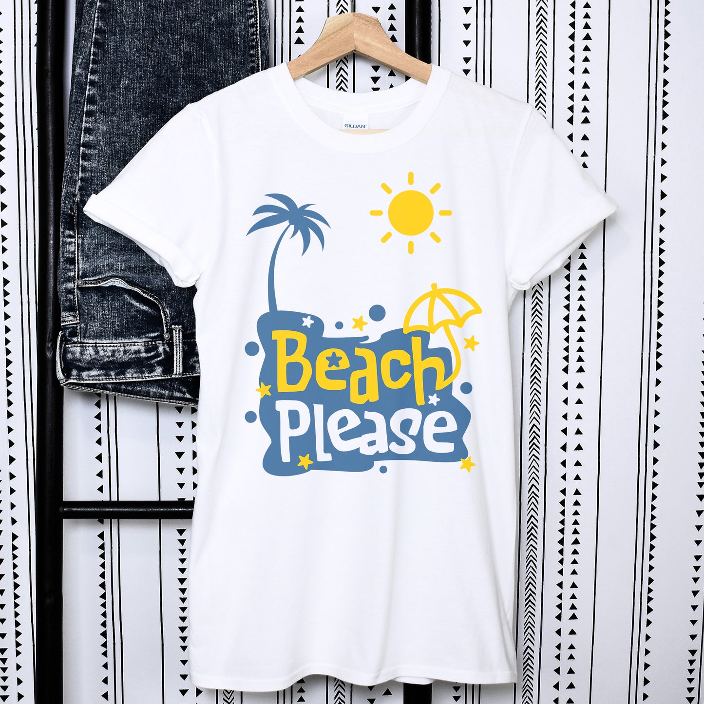 Beach Please Unisex T-Shirt, Funny Beach Shirt, Vacation Tee, Summer Vacation Gift