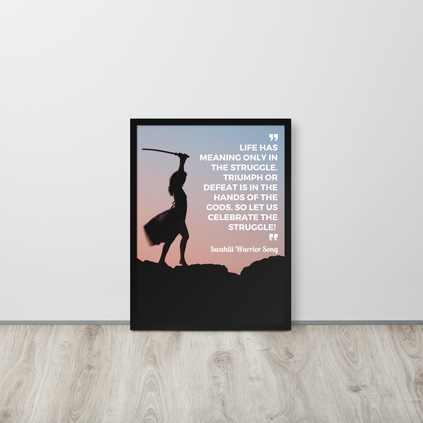 Motivational Quote Poster, Inspirational Poster, Struggle Quote Poster, Celebrate The Struggle FRAMED poster