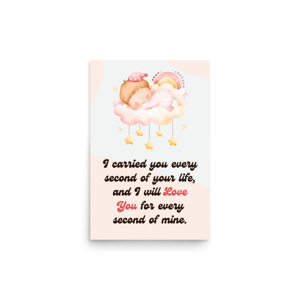 Pregnancy Loss Poster | Stillborn Wall Art | Miscarriage Keepsake UNFRAMED