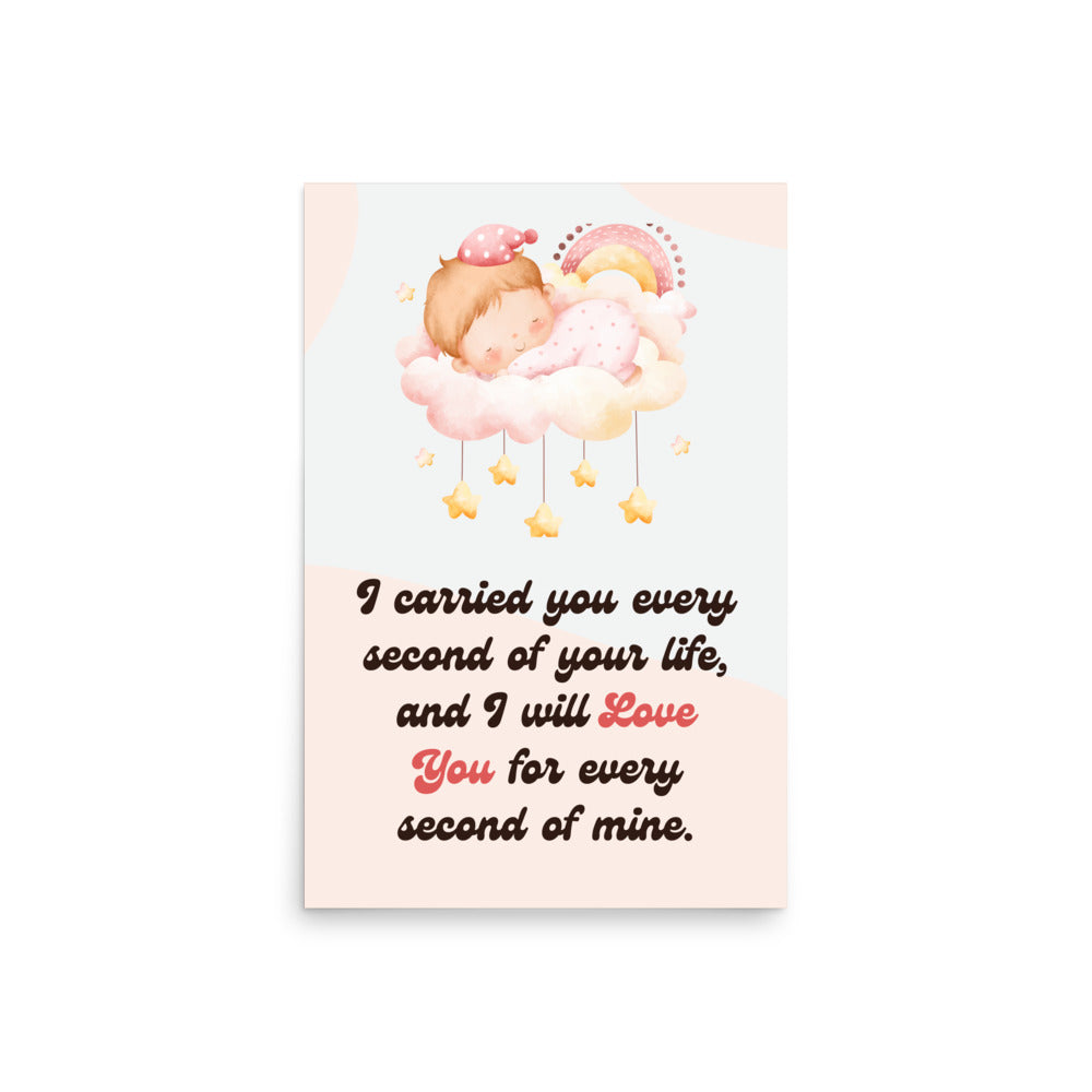 Pregnancy Loss Poster | Stillborn Wall Art | Miscarriage Keepsake UNFRAMED