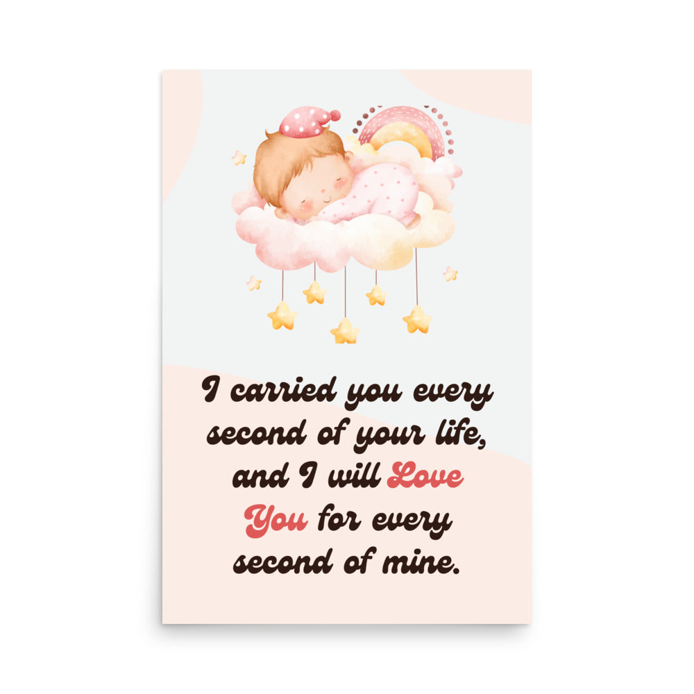 Pregnancy Loss Poster | Stillborn Wall Art | Miscarriage Keepsake UNFRAMED