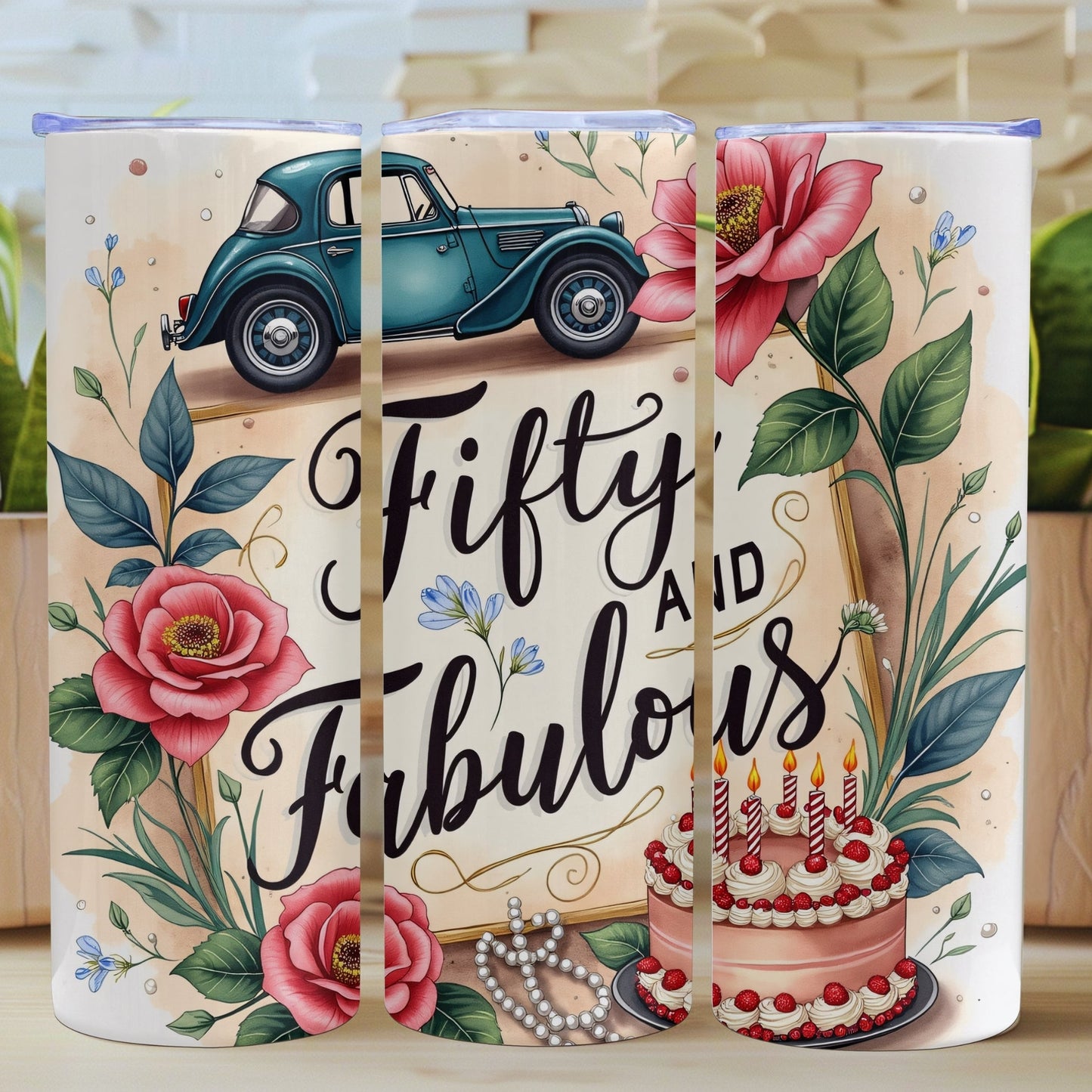 Fifty and Fabulous 20oz Tumbler