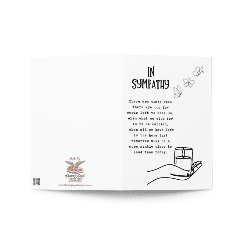 Sympathy Card, Bereavement Card, Grief Poem Card, Sorry For Your Loss, Funeral Card, In Loving Memory, Grief and Loss, Condolence Card