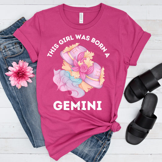 This Girl was born an Gemini T-Shirt