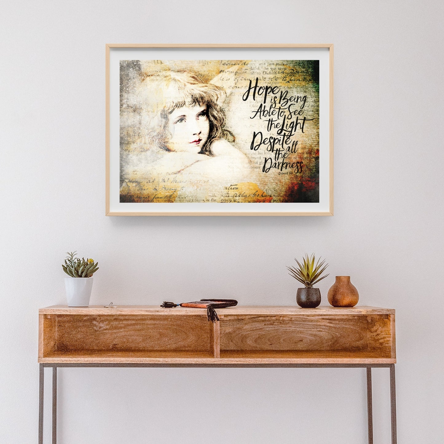 Hope Poster, Hope Poem Wall Art, Inspirational Poster, Motivational Wall Art, Inspiration Print UNFRAMED