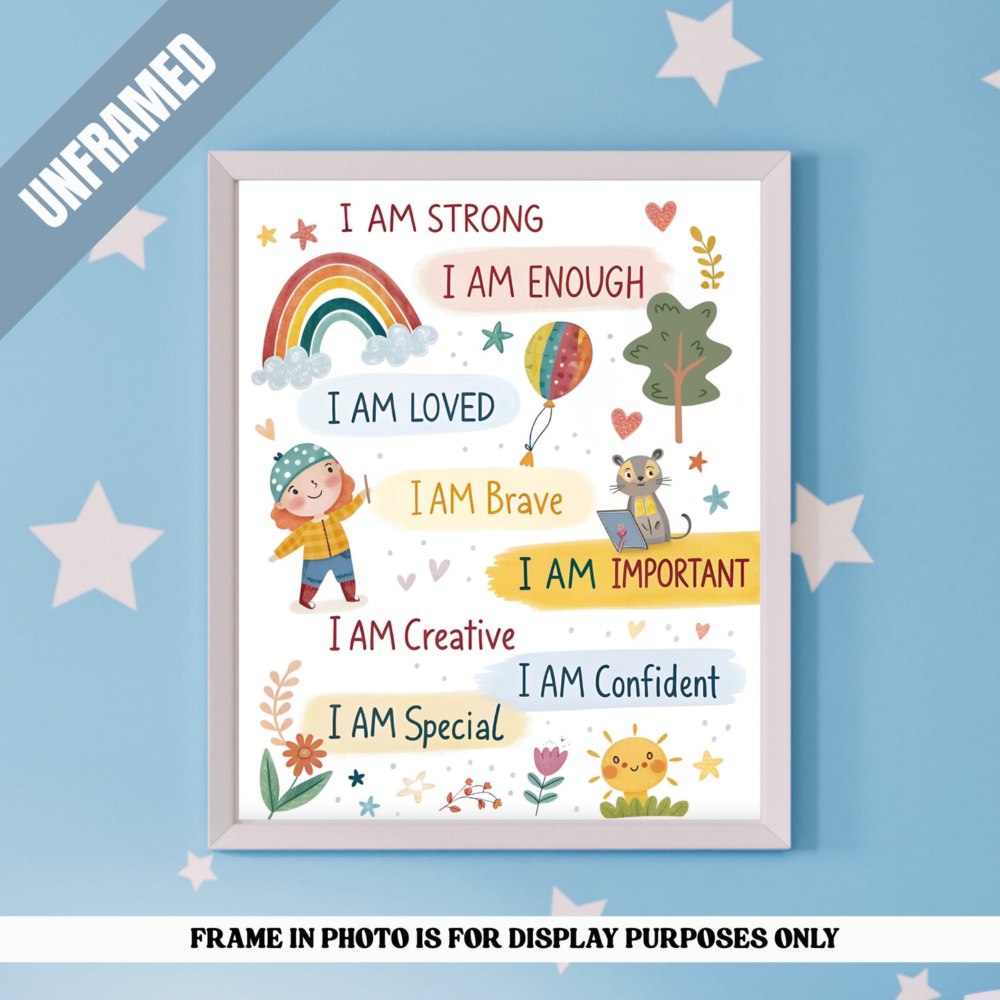 Children Affirmation Poster *UNFRAMED*
