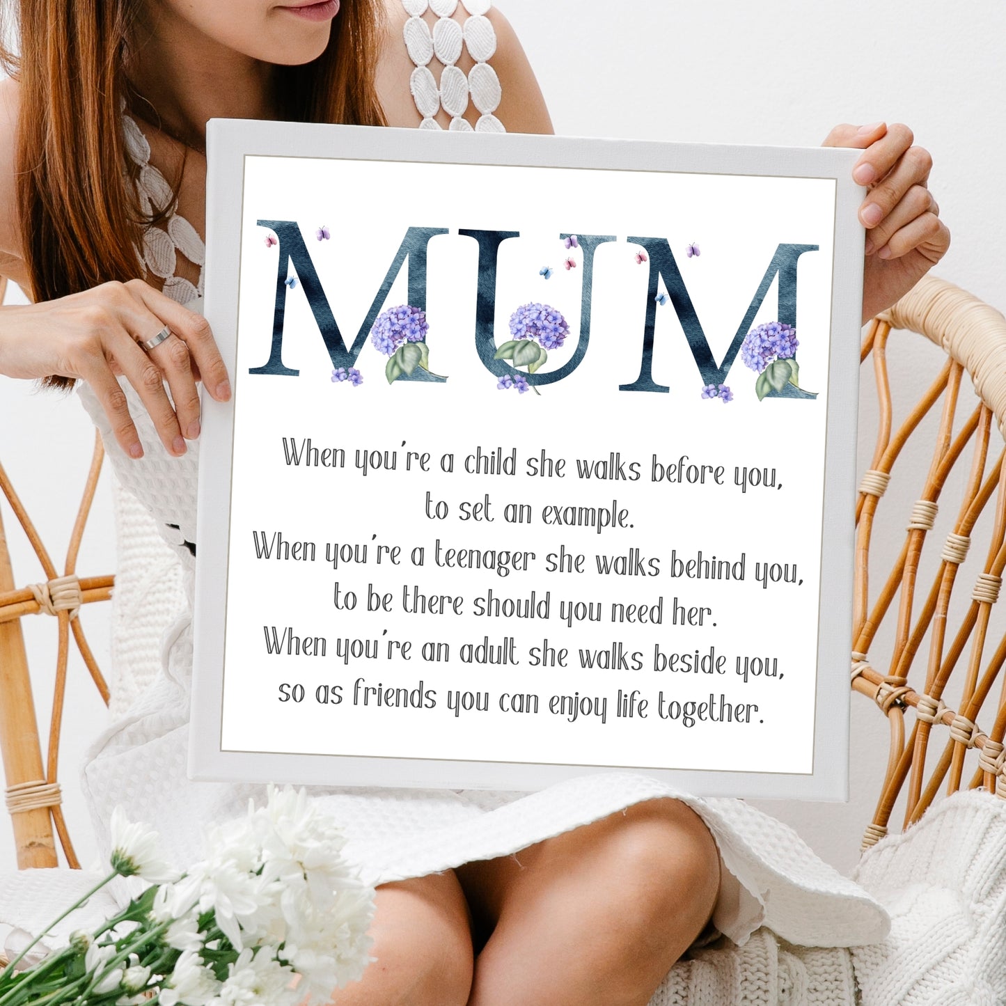 Mum Poem Wall Art | Mother's Day Gift | Gift For Mom | Poem For Mum UNFRAMED