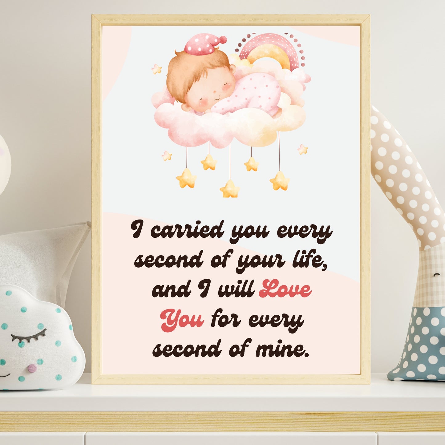 Pregnancy Loss Poster | Stillborn Wall Art | Miscarriage Keepsake UNFRAMED