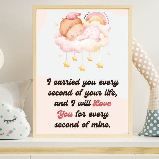 Pregnancy Loss Poster | Stillborn Wall Art | Miscarriage Keepsake UNFRAMED