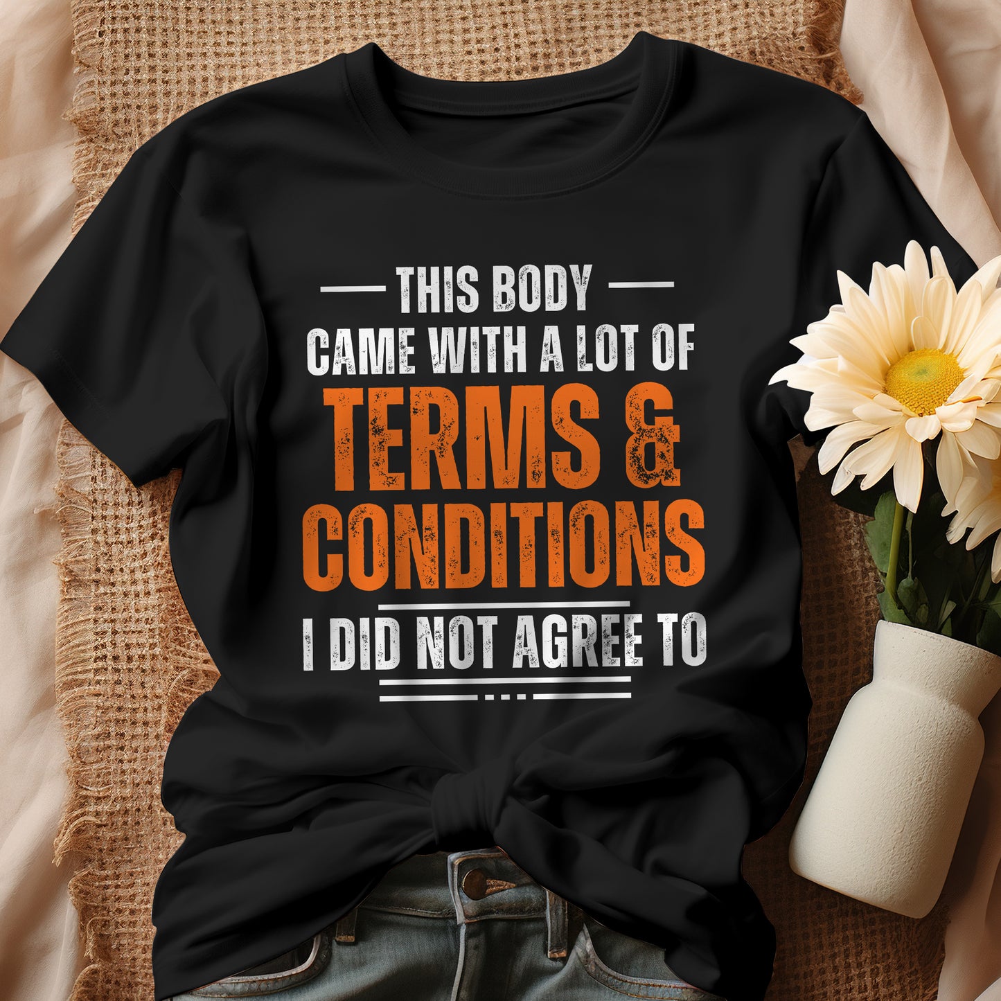 Disability T-Shirt, Chronic Illness Shirt, Disability Awareness Shirt, Terms & Conditions, Funny Disability Tee