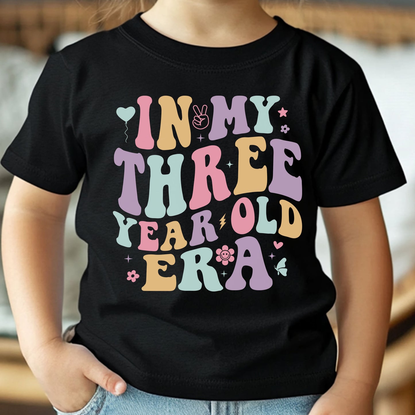 In My Three Year Old Era Toddler Jersey T-shirt