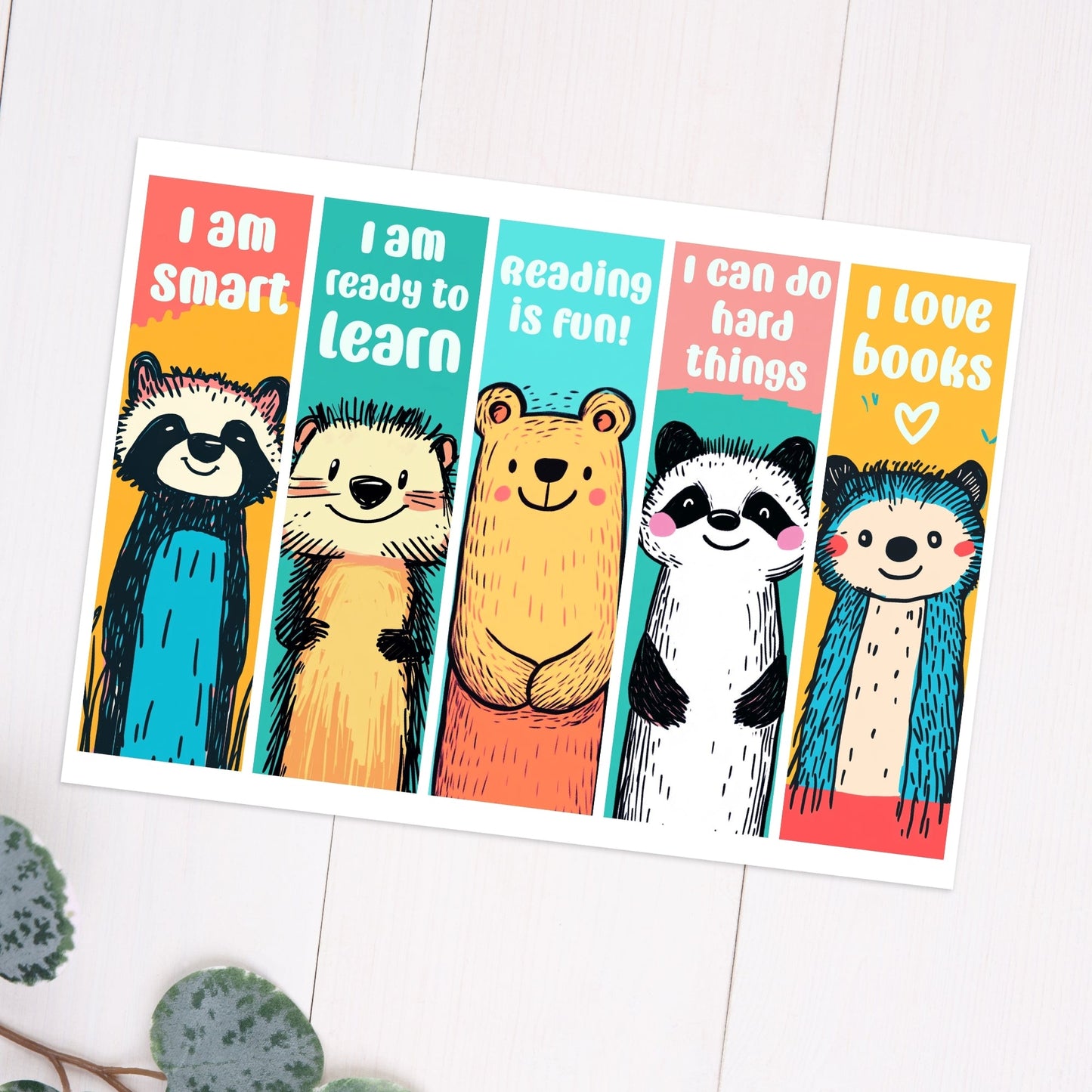 Printable Children's Bookmarks- DIGITAL DOWNLOAD