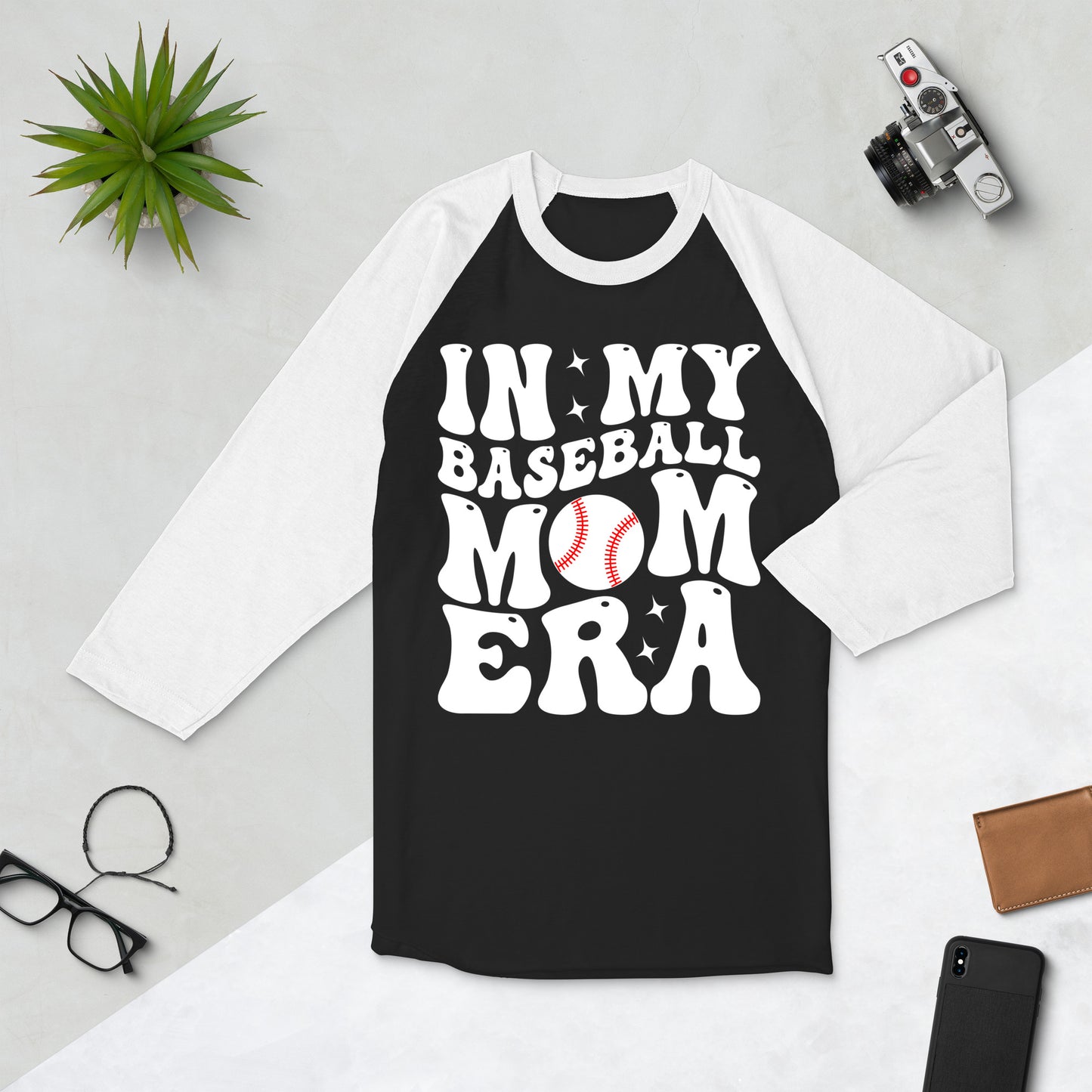 Baseball Mom Era Shirt, Baseball Mama Shirt, In My Mom Era Raglan Shirt