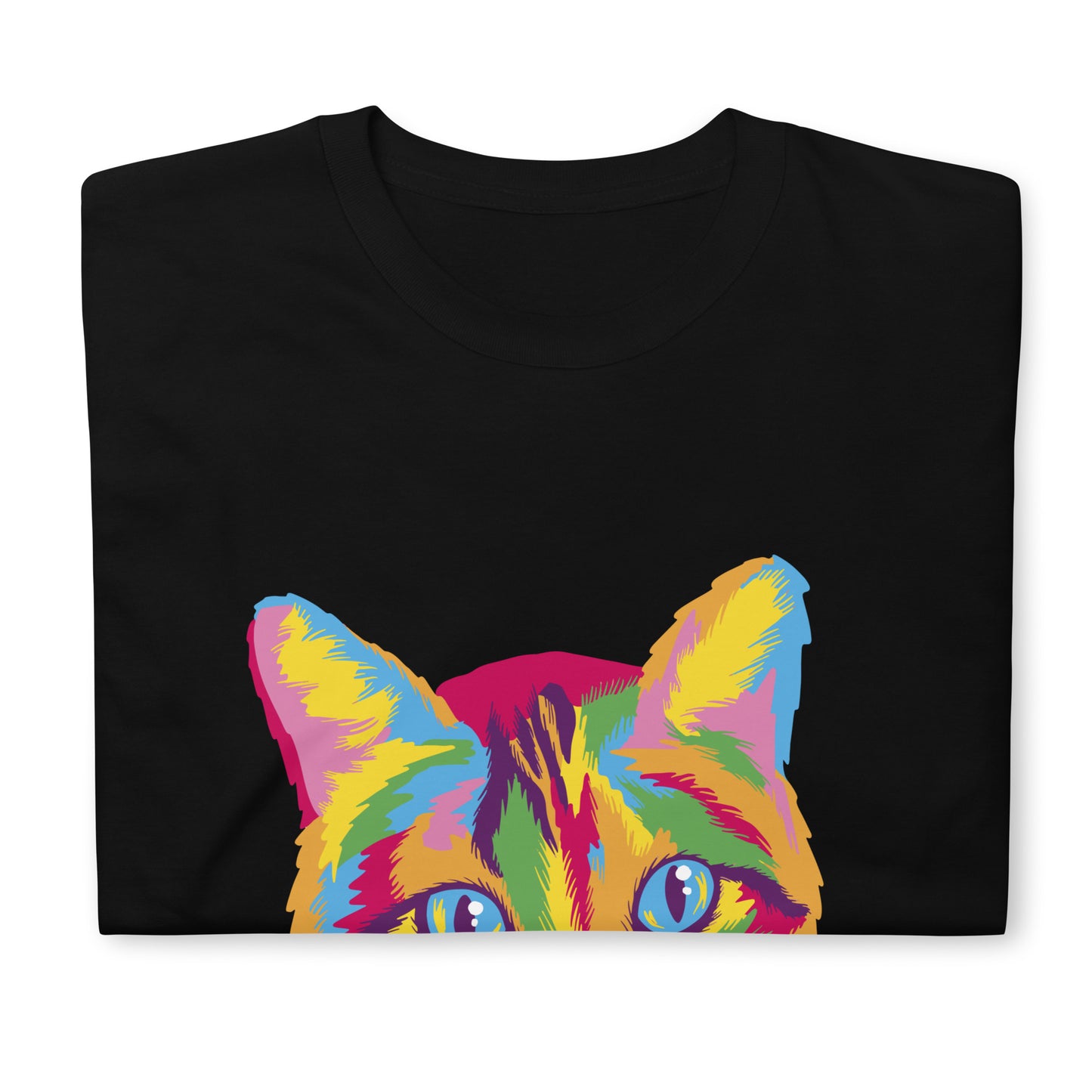 Colorful Cat Shirt, Gift For Cat Lovers, Gift For Cat Mom, Cat Lover Gift Idea, Cat Graphics Tee