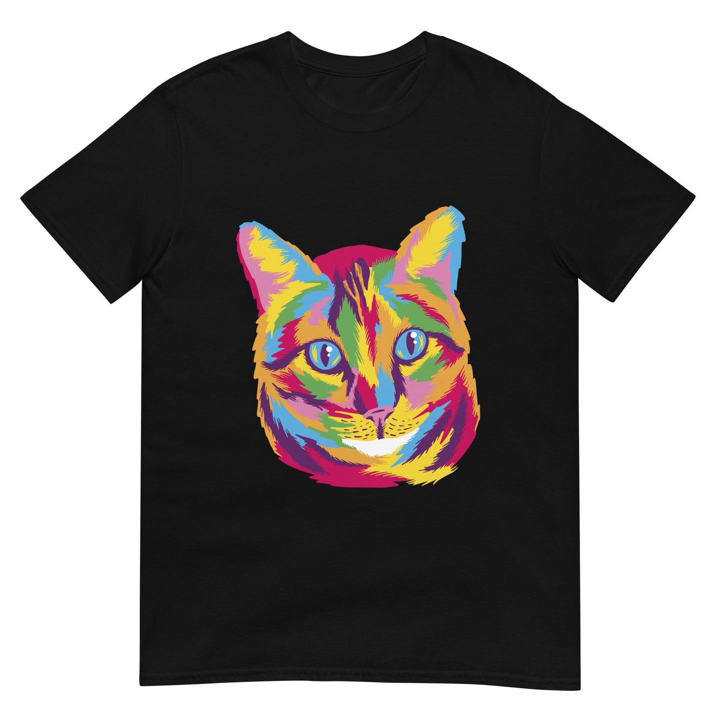 Colorful Cat Shirt, Gift For Cat Lovers, Gift For Cat Mom, Cat Lover Gift Idea, Cat Graphics Tee