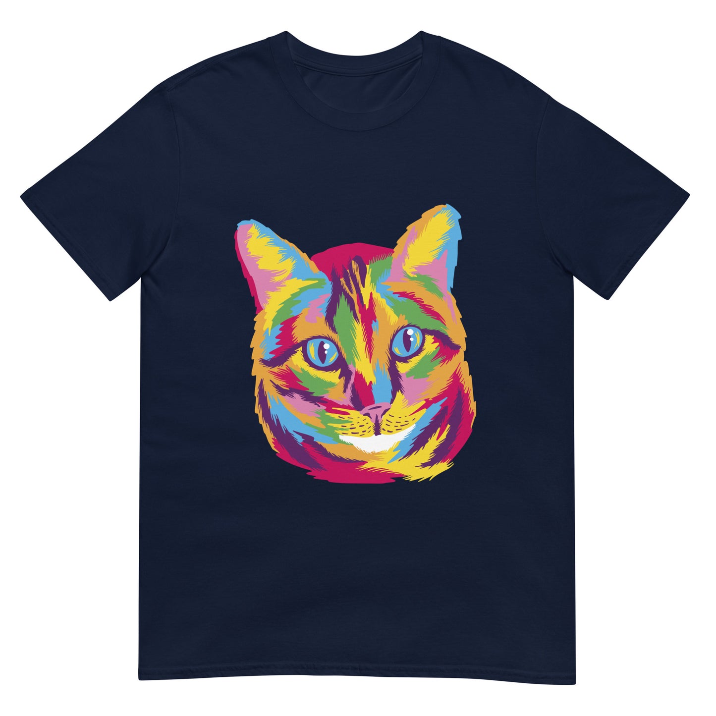 Colorful Cat Shirt, Gift For Cat Lovers, Gift For Cat Mom, Cat Lover Gift Idea, Cat Graphics Tee