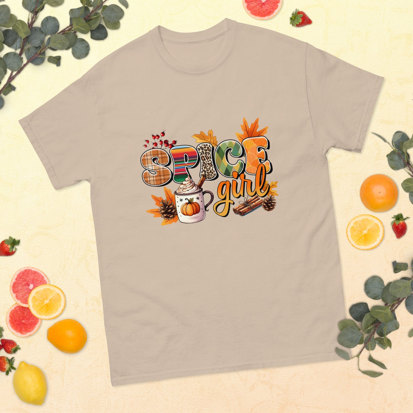 Fall Coffee Girl Tee, Pumpkin Spice Shirt, Cute Fall Shirt, Coffee Lover T-Shirt, Coffee Lover Gift, Spice Girl Shirt
