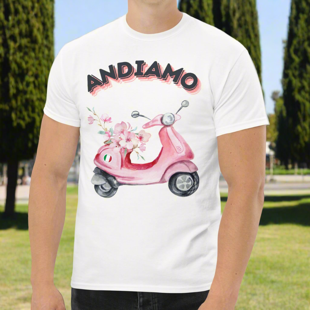 Andiamo Shirt | Summer Travel Shirt | Italy Shirt | Italy Gifts | Italian Saying Shirt | Cute Italian Shirt | Italian Travel Shirt