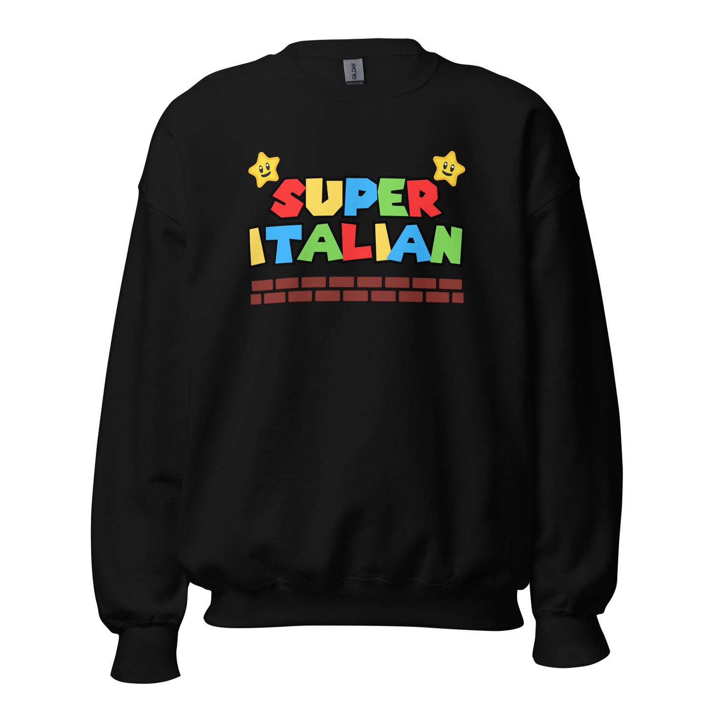Super Italian Sweatshirt, Italian Retro Gaming, Italian Heritage, Italian Roots, Super Mario Sweatshirt