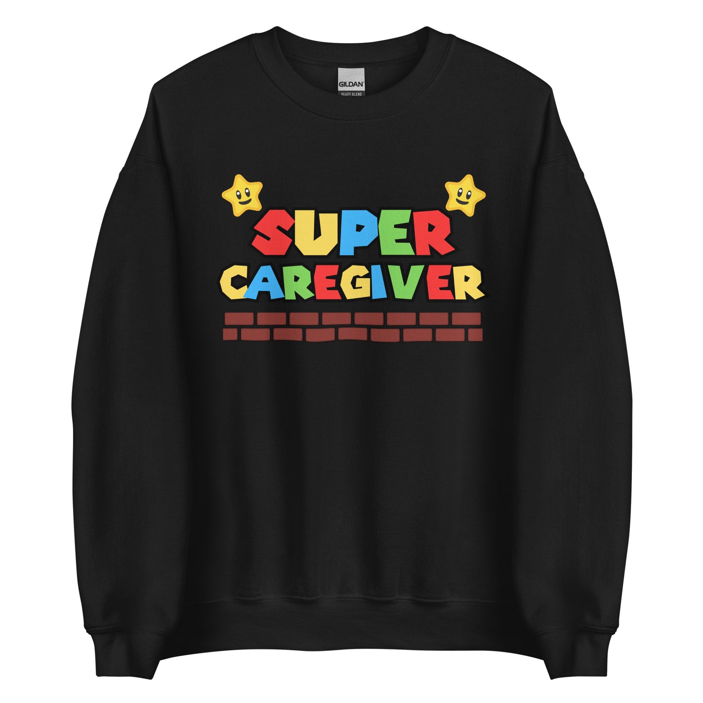 Super CAREGIVER Sweatshirt, Nurse Retro Gaming, Fun Caregiver, Home Health Fun, Super Mario Sweatshirt
