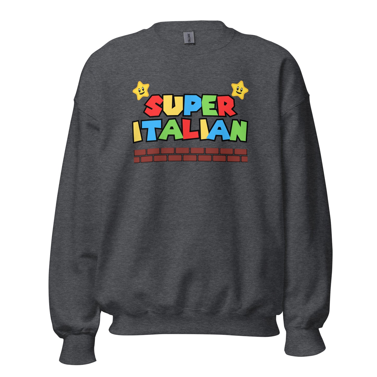 Super Italian Sweatshirt, Italian Retro Gaming, Italian Heritage, Italian Roots, Super Mario Sweatshirt