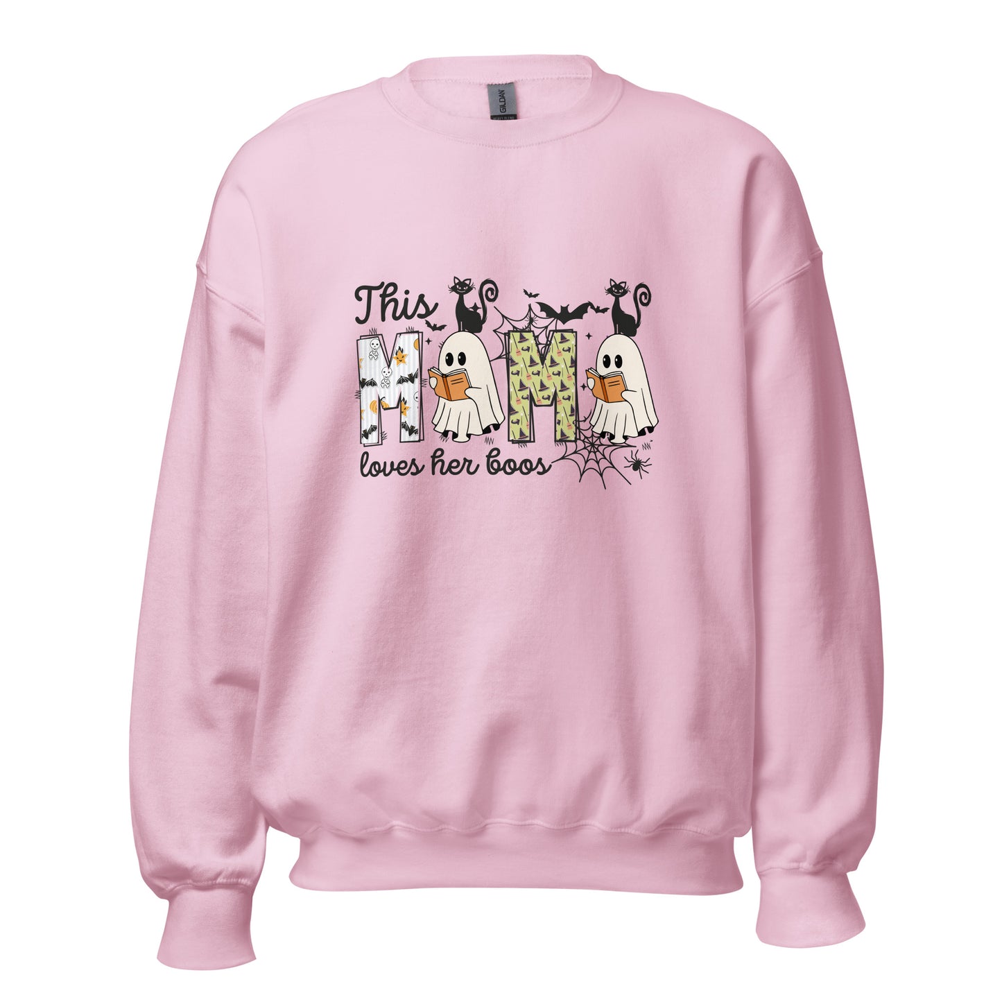 This Mama Loves Her Boos Sweatshirt, Spooky Mama Gift, Cute Ghosts Halloween Sweatshirt