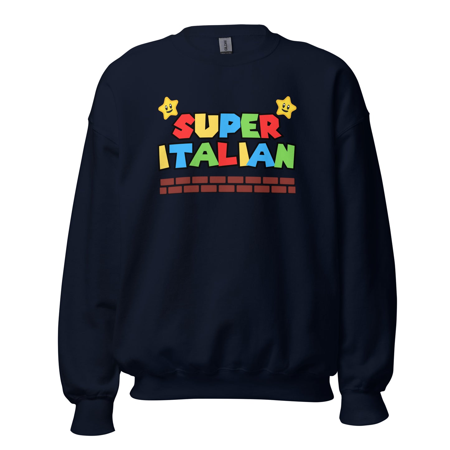 Super Italian Sweatshirt, Italian Retro Gaming, Italian Heritage, Italian Roots, Super Mario Sweatshirt