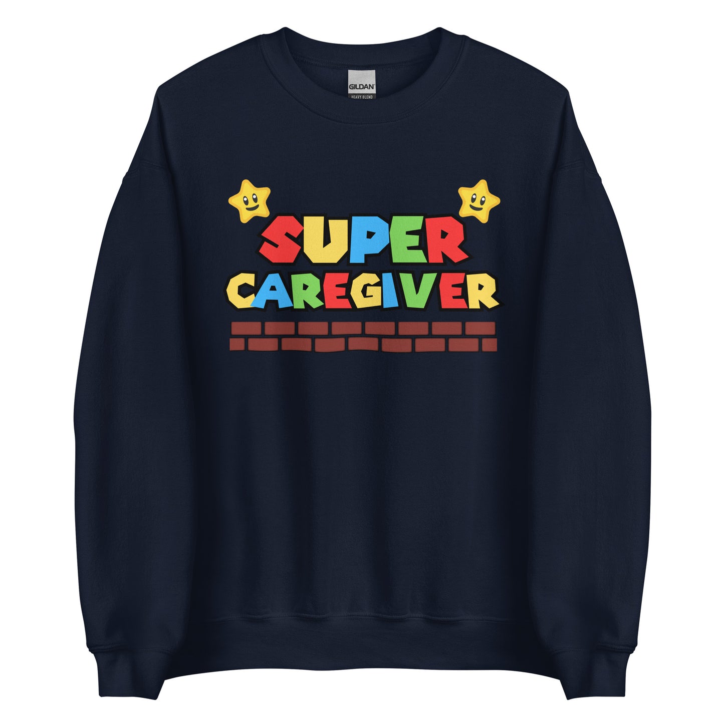 Super CAREGIVER Sweatshirt, Nurse Retro Gaming, Fun Caregiver, Home Health Fun, Super Mario Sweatshirt