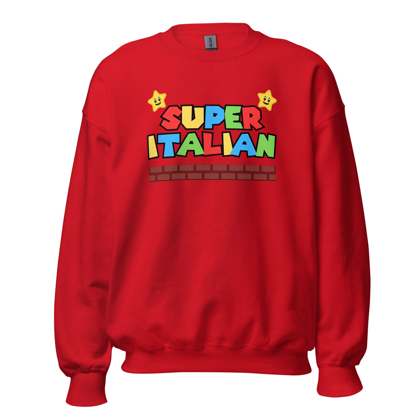 Super Italian Sweatshirt, Italian Retro Gaming, Italian Heritage, Italian Roots, Super Mario Sweatshirt