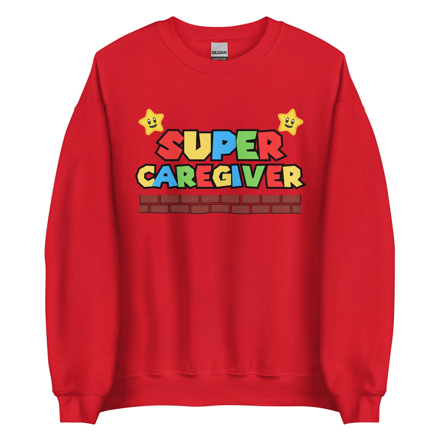 Super CAREGIVER Sweatshirt, Nurse Retro Gaming, Fun Caregiver, Home Health Fun, Super Mario Sweatshirt