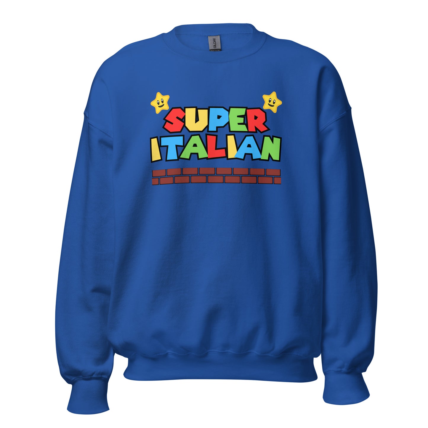 Super Italian Sweatshirt, Italian Retro Gaming, Italian Heritage, Italian Roots, Super Mario Sweatshirt