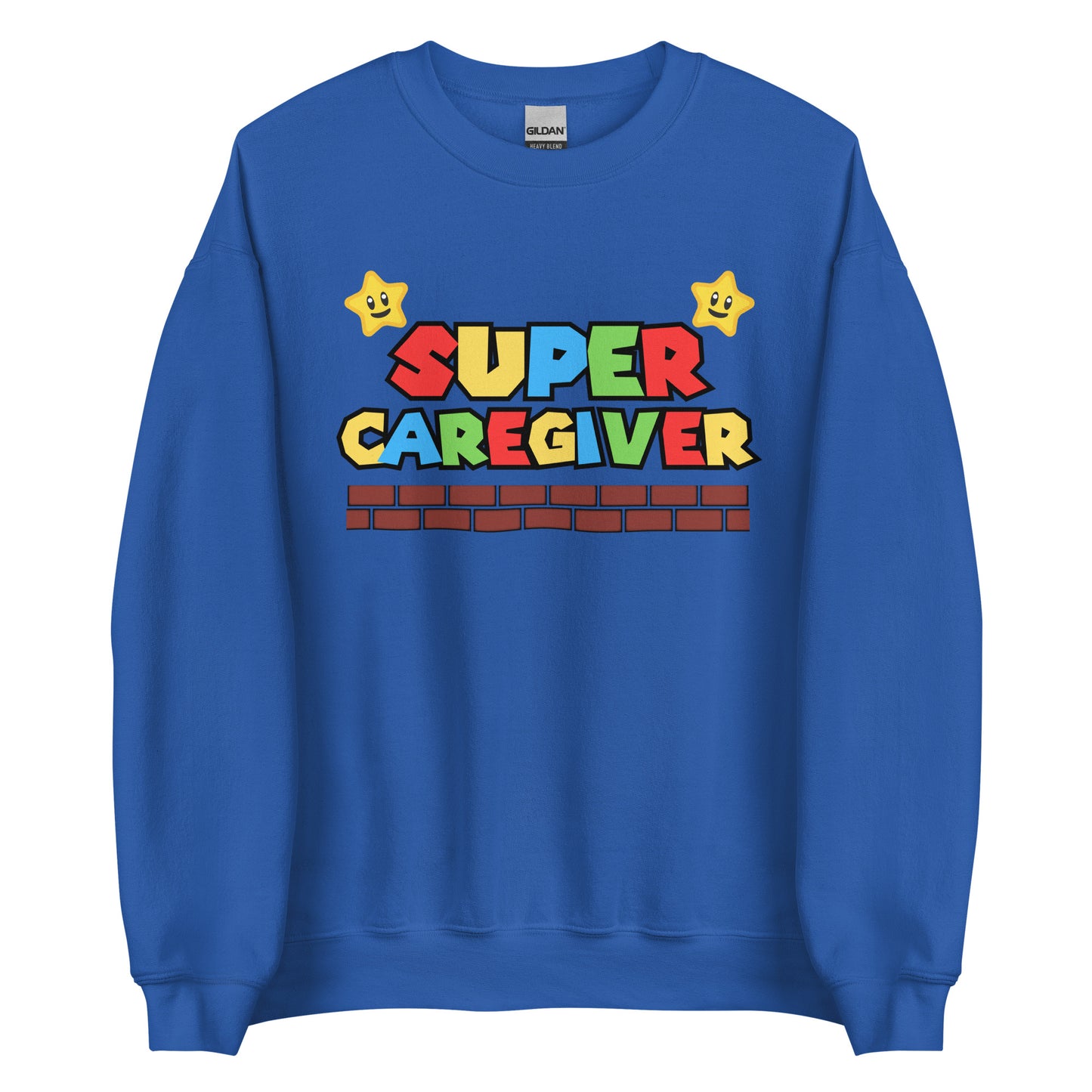 Super CAREGIVER Sweatshirt, Nurse Retro Gaming, Fun Caregiver, Home Health Fun, Super Mario Sweatshirt