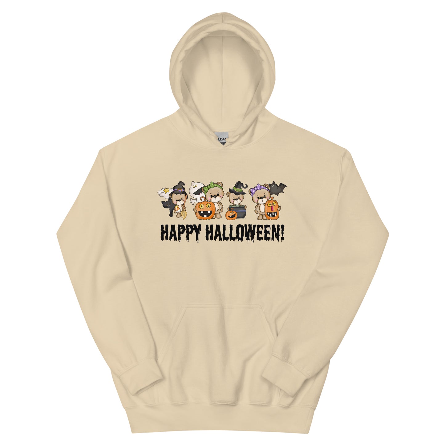 Halloween Hoodie, Trick Or Treat Hoodie, Halloween Sweatshirt, Spooky Hoodie, Cute Halloween Bears Hoodie, Halloween Gift, Fall Sweatshirt