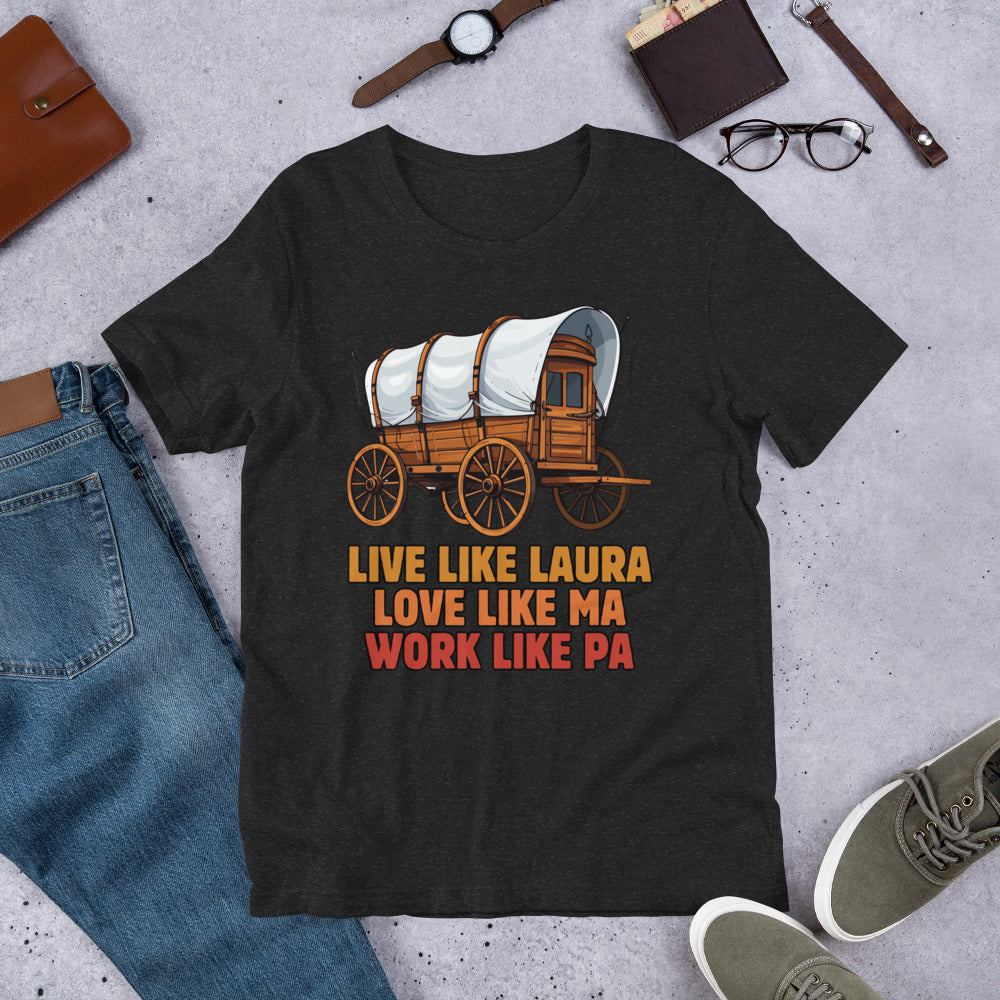 Little House on the Prairie Inspired t-shirt, Laura Ingalls Wilder shirt, Little House Fan Gift, Vintage Tee, Old West Tee
