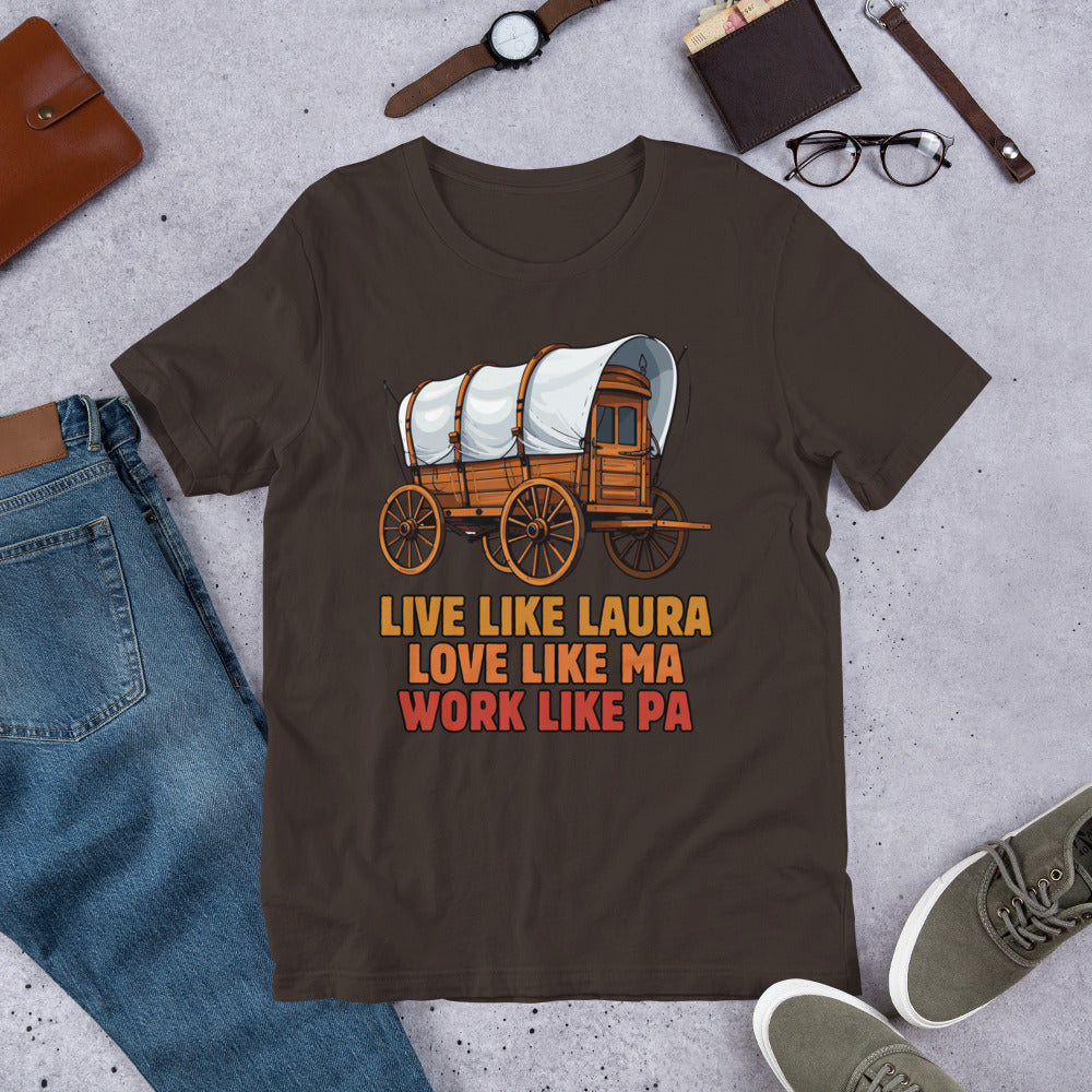 Little House on the Prairie Inspired t-shirt, Laura Ingalls Wilder shirt, Little House Fan Gift, Vintage Tee, Old West Tee