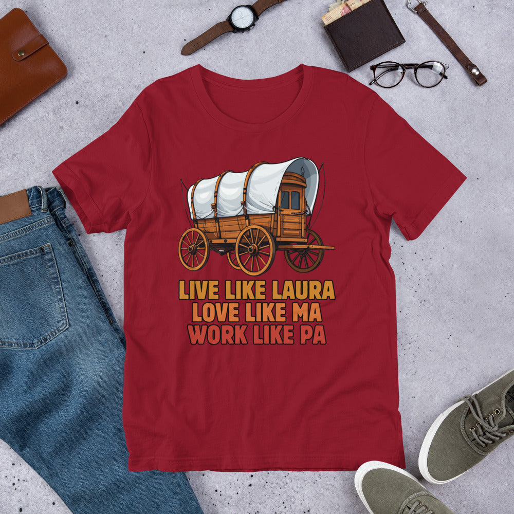 Little House on the Prairie Inspired t-shirt, Laura Ingalls Wilder shirt, Little House Fan Gift, Vintage Tee, Old West Tee