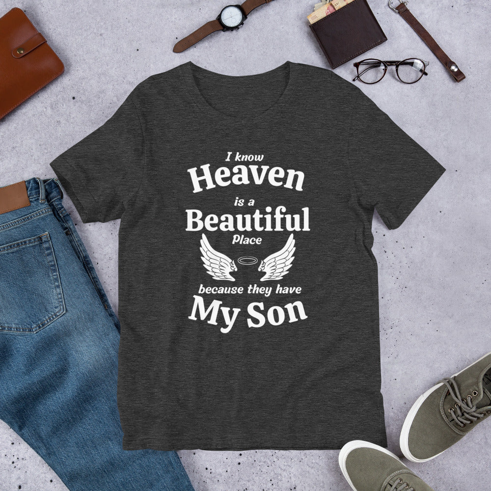 Son Loss t-shirt, Memorial Gift, Angel Wings Shirt, Bereaved Mother Shirt, Angel Mama Gift