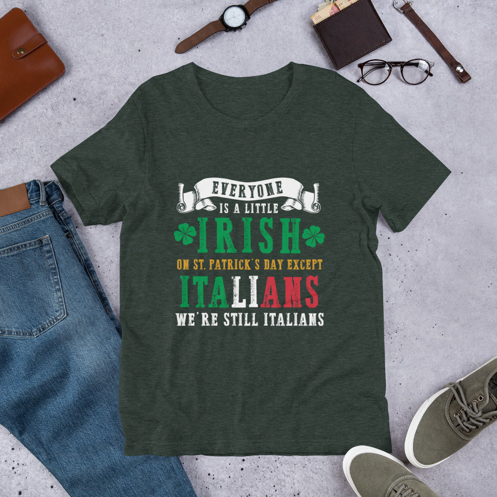 Funny St Patrick's Day Italians t-shirt | Italian Irish Shirt | Italian Pride Tee