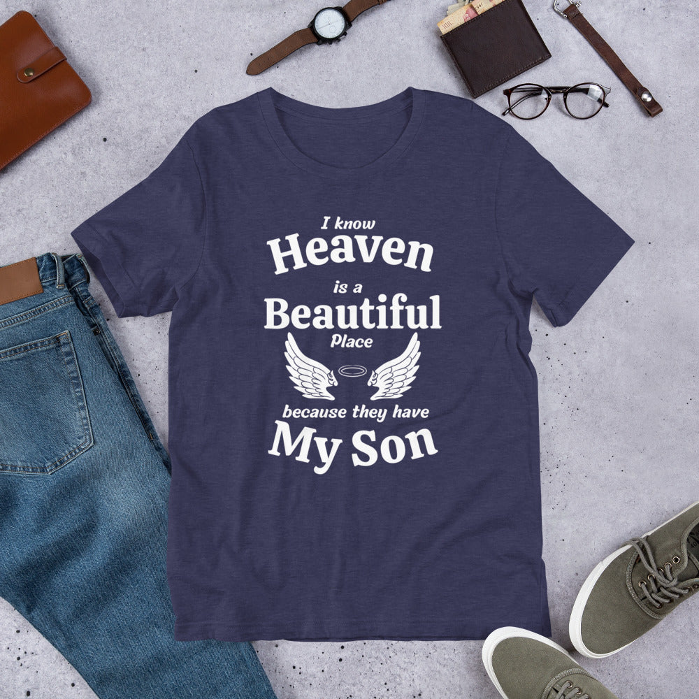 Son Loss t-shirt, Memorial Gift, Angel Wings Shirt, Bereaved Mother Shirt, Angel Mama Gift
