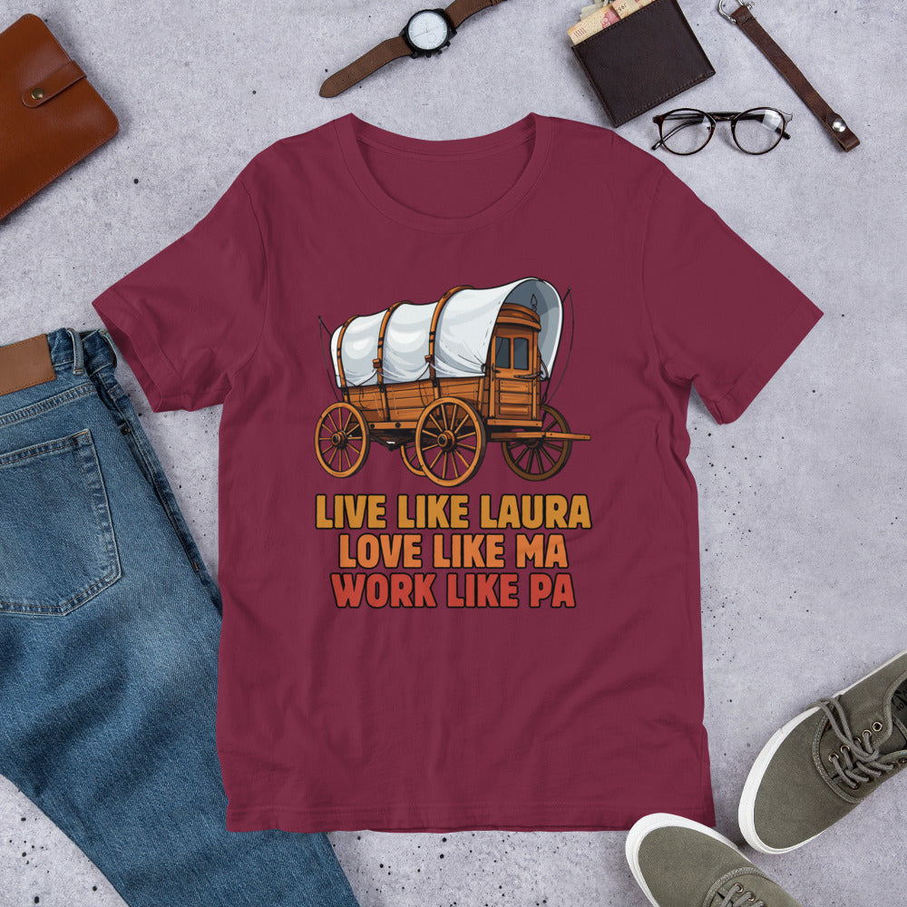 Little House on the Prairie Inspired t-shirt, Laura Ingalls Wilder shirt, Little House Fan Gift, Vintage Tee, Old West Tee