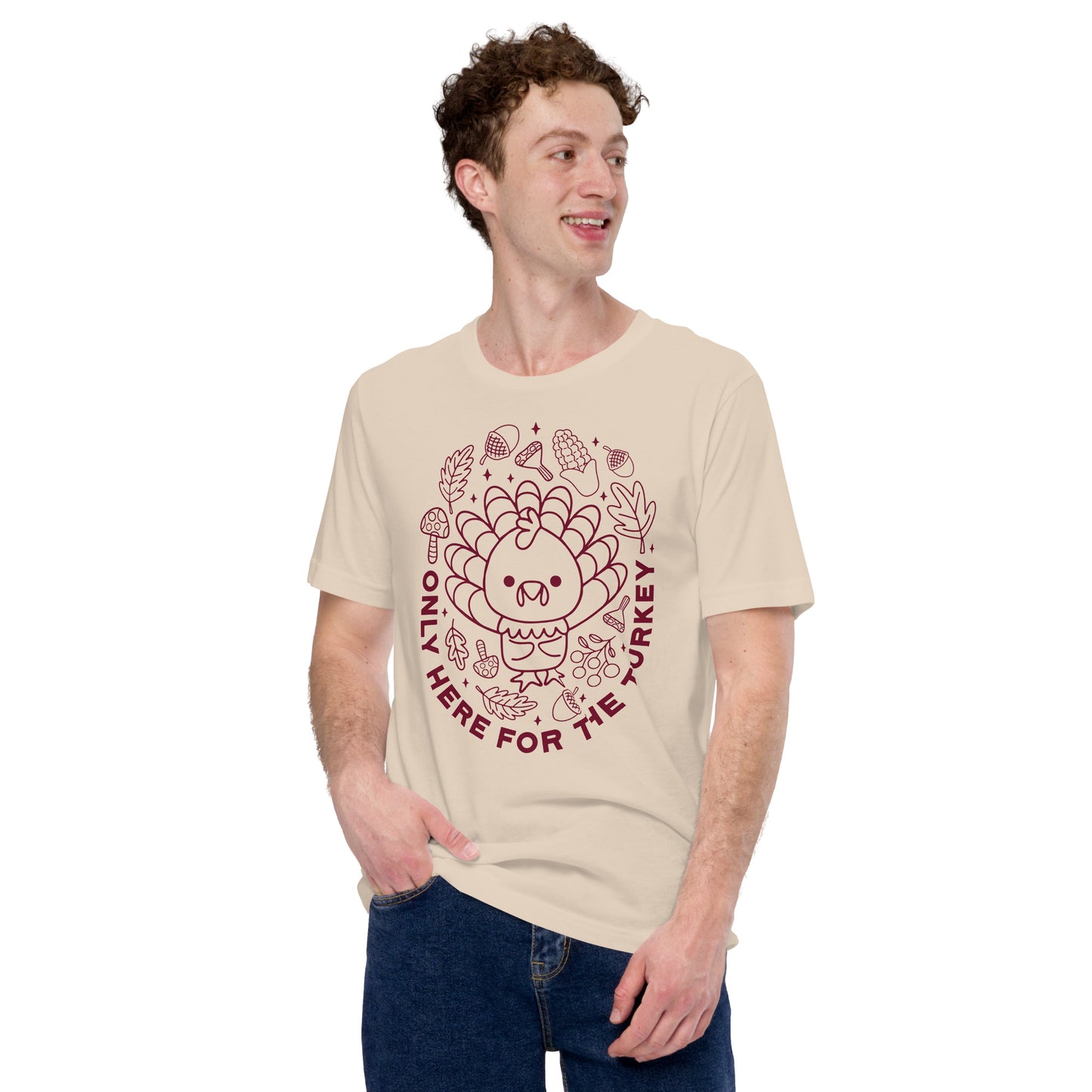 Only Here for the Turkey Thanksgiving t-shirt, Thanksgiving Gift, Give Thanks Shirt, Funny Thanksgiving Tee