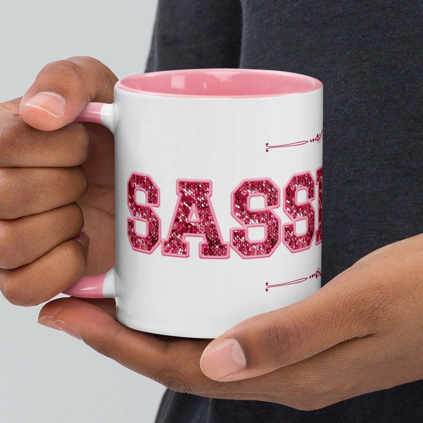Sassenach Pink Mug, Outlander inspired Gift, Outlander Fan Gift
