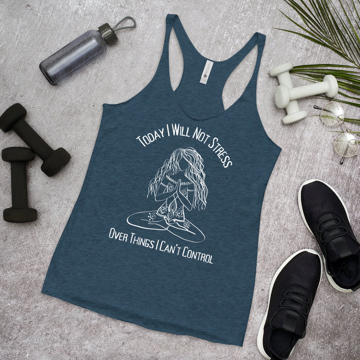 Stress Free Yoga Shirt, Yoga Tank, Meditation Shirt, Yoga Gift for Her, Good Vibes Shirt